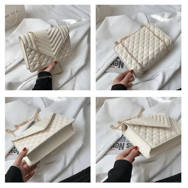 Dazzling Bags For Women Chain Crossbody Bags In Pu Leather Female Fashionable Shoulder Bag Ladies Handbags