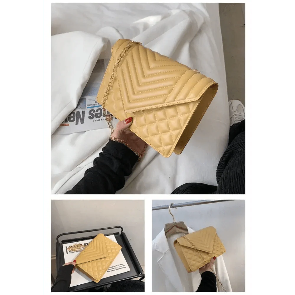 Dazzling Bags For Women Chain Crossbody Bags In Pu Leather Female Fashionable Shoulder Bag Ladies Handbags