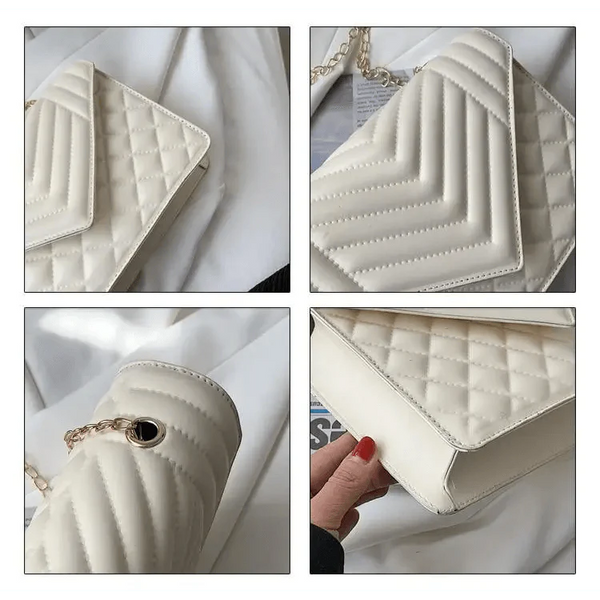 Dazzling Bags For Women Chain Crossbody Bags In Pu Leather Female Fashionable Shoulder Bag Ladies Handbags