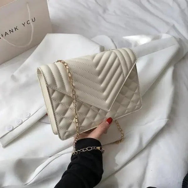 Dazzling Bags For Women Chain Crossbody Bags In Pu Leather Female Fashionable Shoulder Bag Ladies Handbags