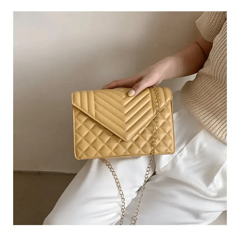 Dazzling Bags For Women Chain Crossbody Bags In Pu Leather Female Fashionable Shoulder Bag Ladies Handbags