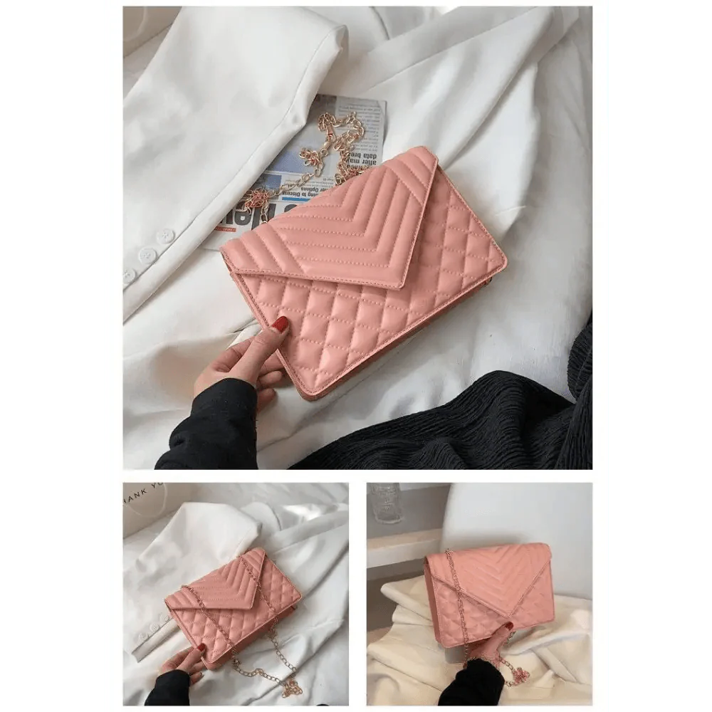Dazzling Bags For Women Chain Crossbody Bags In Pu Leather Female Fashionable Shoulder Bag Ladies Handbags