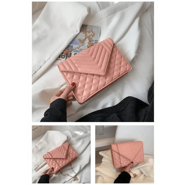 Dazzling Bags For Women Chain Crossbody Bags In Pu Leather Female Fashionable Shoulder Bag Ladies Handbags