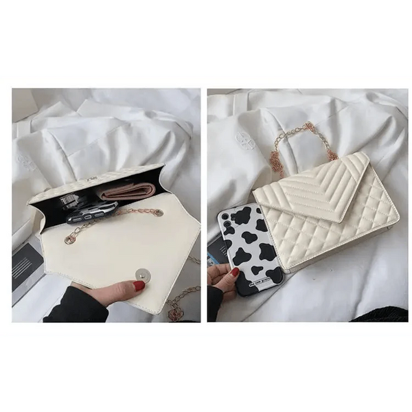 Dazzling Bags For Women Chain Crossbody Bags In Pu Leather Female Fashionable Shoulder Bag Ladies Handbags