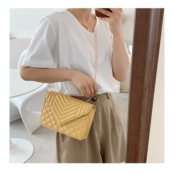 Dazzling Bags For Women Chain Crossbody Bags In Pu Leather Female Fashionable Shoulder Bag Ladies Handbags