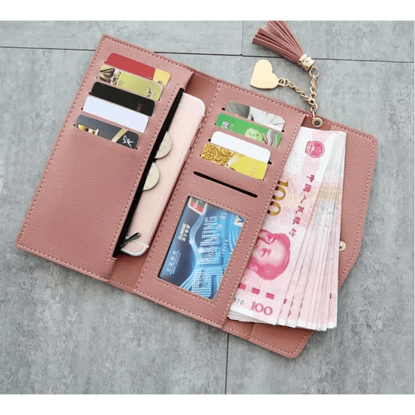 Dazzling Wallets For Phone, Clutch Bag, Purses, Long Wallets For Girl And Ladies Cute Money Coin Pocket And Card Holder Tassel Wallets