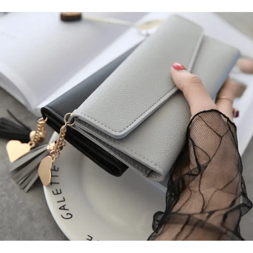 Dazzling Wallets For Phone, Clutch Bag, Purses, Long Wallets For Girl And Ladies Cute Money Coin Pocket And Card Holder Tassel Wallets