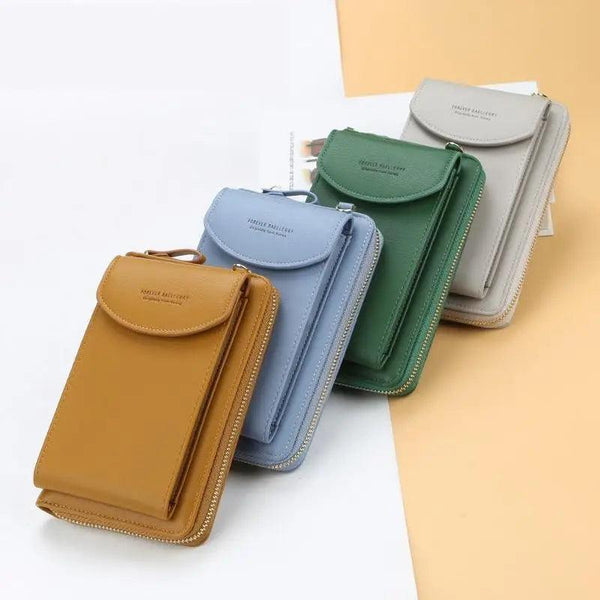 Dazzling Women Wallet Bags Big Card Holder Clutch Messenger Long Shoulder Straps - Trendy Designer Female Clutch Cross Body Bag