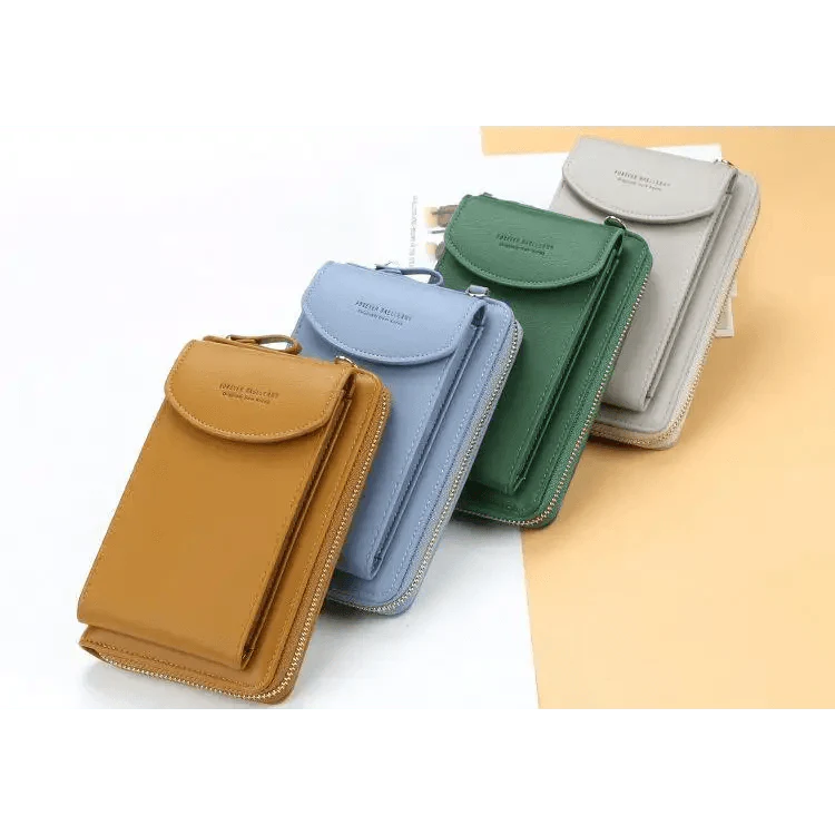 Dazzling Women Wallet Bags Big Card Holder Clutch Messenger Long Shoulder Straps - Trendy Designer Female Clutch Cross Body Bag