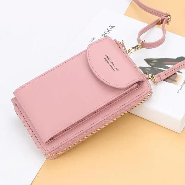 Dazzling Women Wallet Bags Big Card Holder Clutch Messenger Long Shoulder Straps - Trendy Designer Female Clutch Cross Body Bag