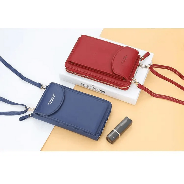 Dazzling Women Wallet Bags Big Card Holder Clutch Messenger Long Shoulder Straps - Trendy Designer Female Clutch Cross Body Bag