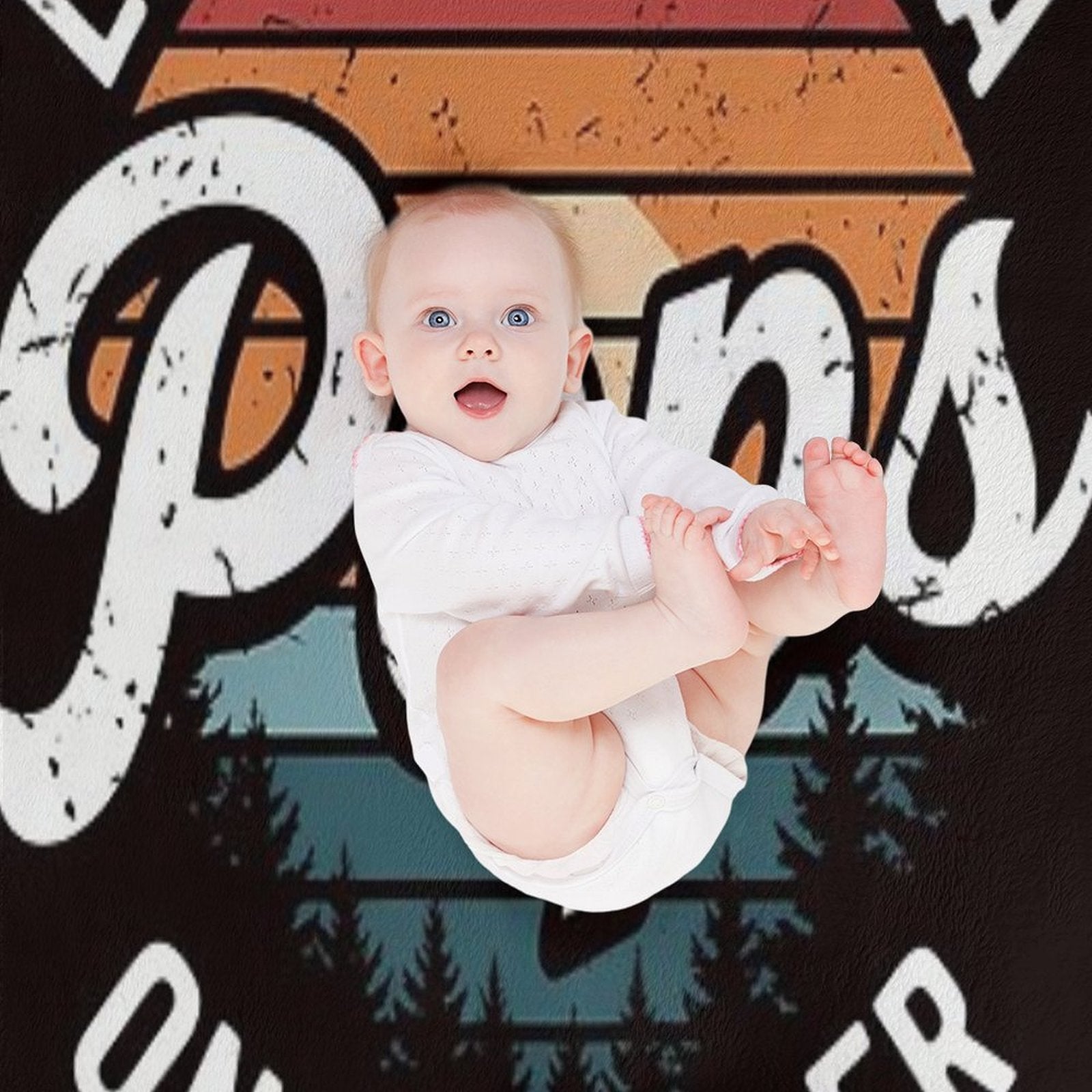 Pops Like A Grandpa Only Cooler Retro Gift Pops Dad Grandpa Comfort Throw Blanket