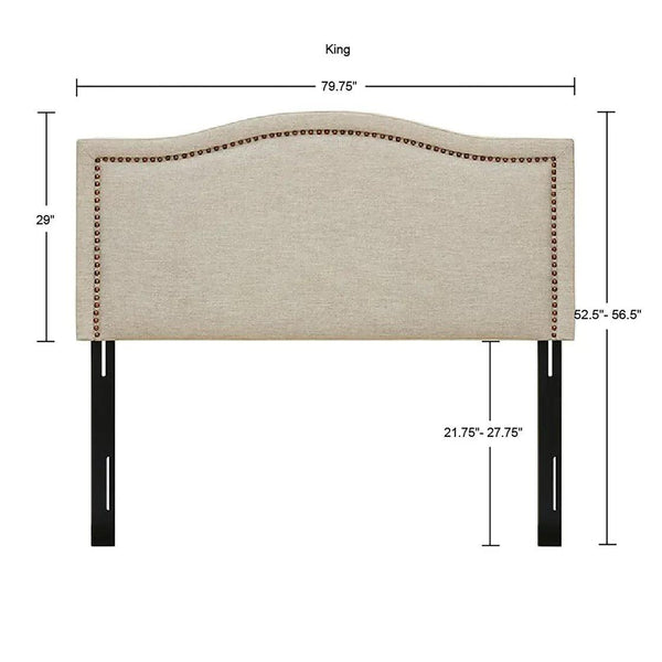 Nadine Upholstery Natural Headboard by Madison Park - Gifts for You 'n Me