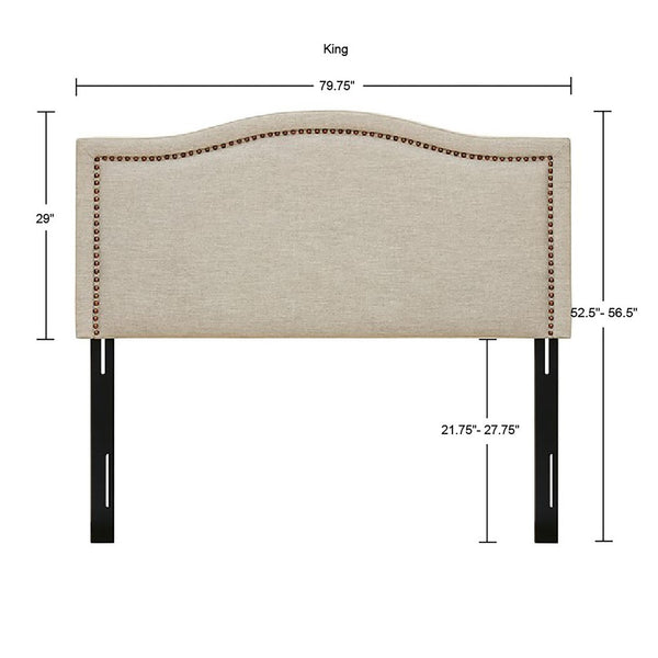Nadine Upholstery Natural Headboard by Madison Park
