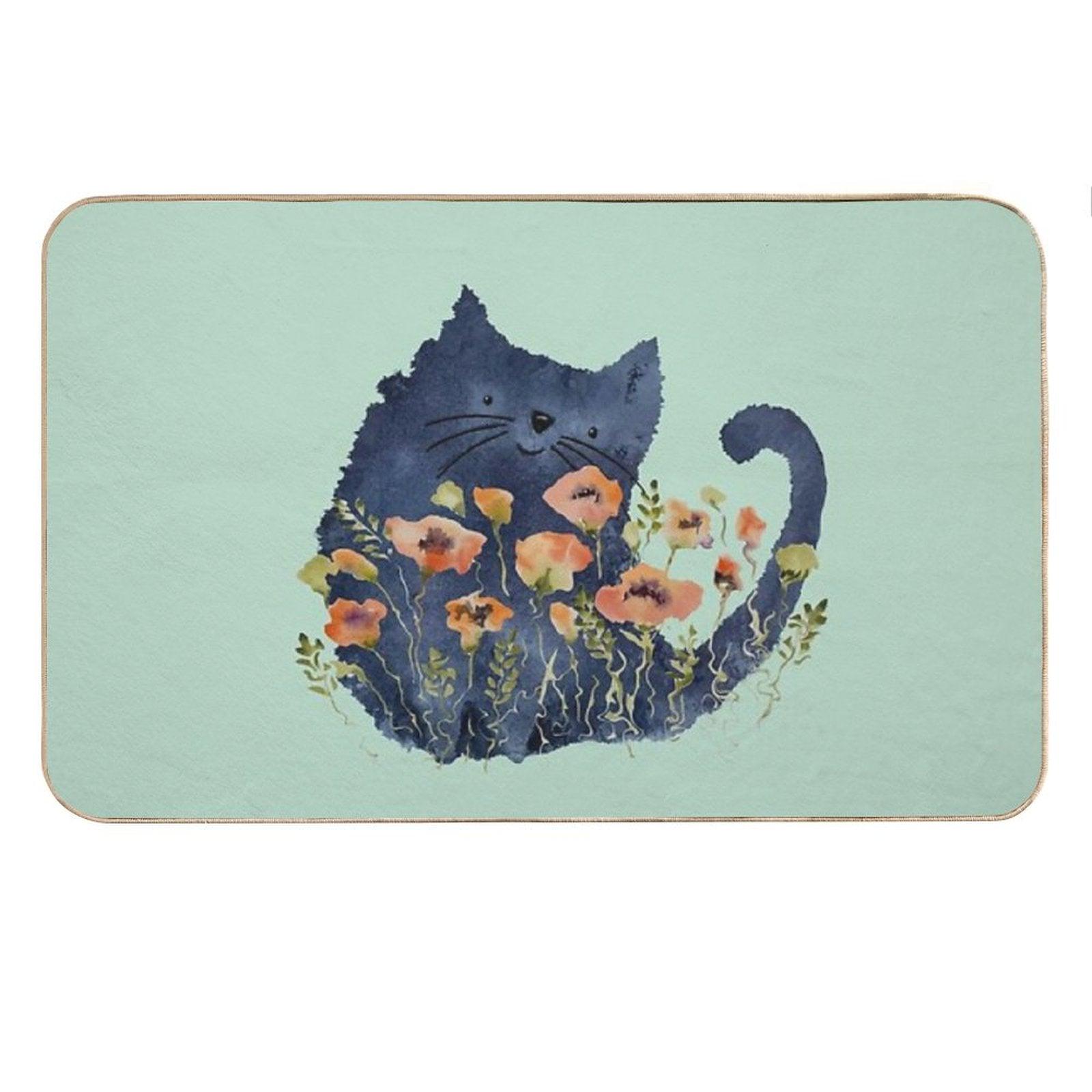 Polliwog And Poppies Bath Mat