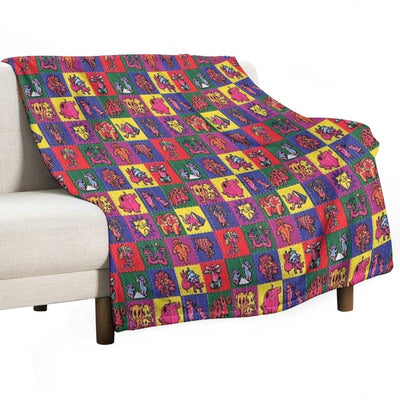 Blotter Art Throw Blanket