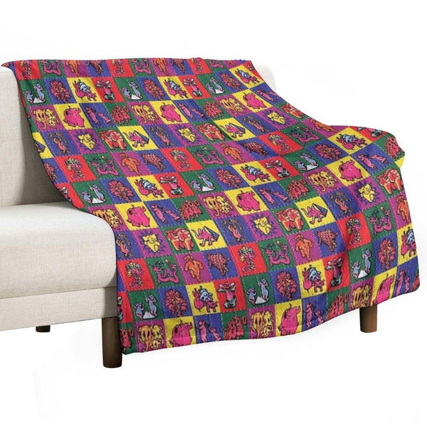 Blotter Art Throw Blanket