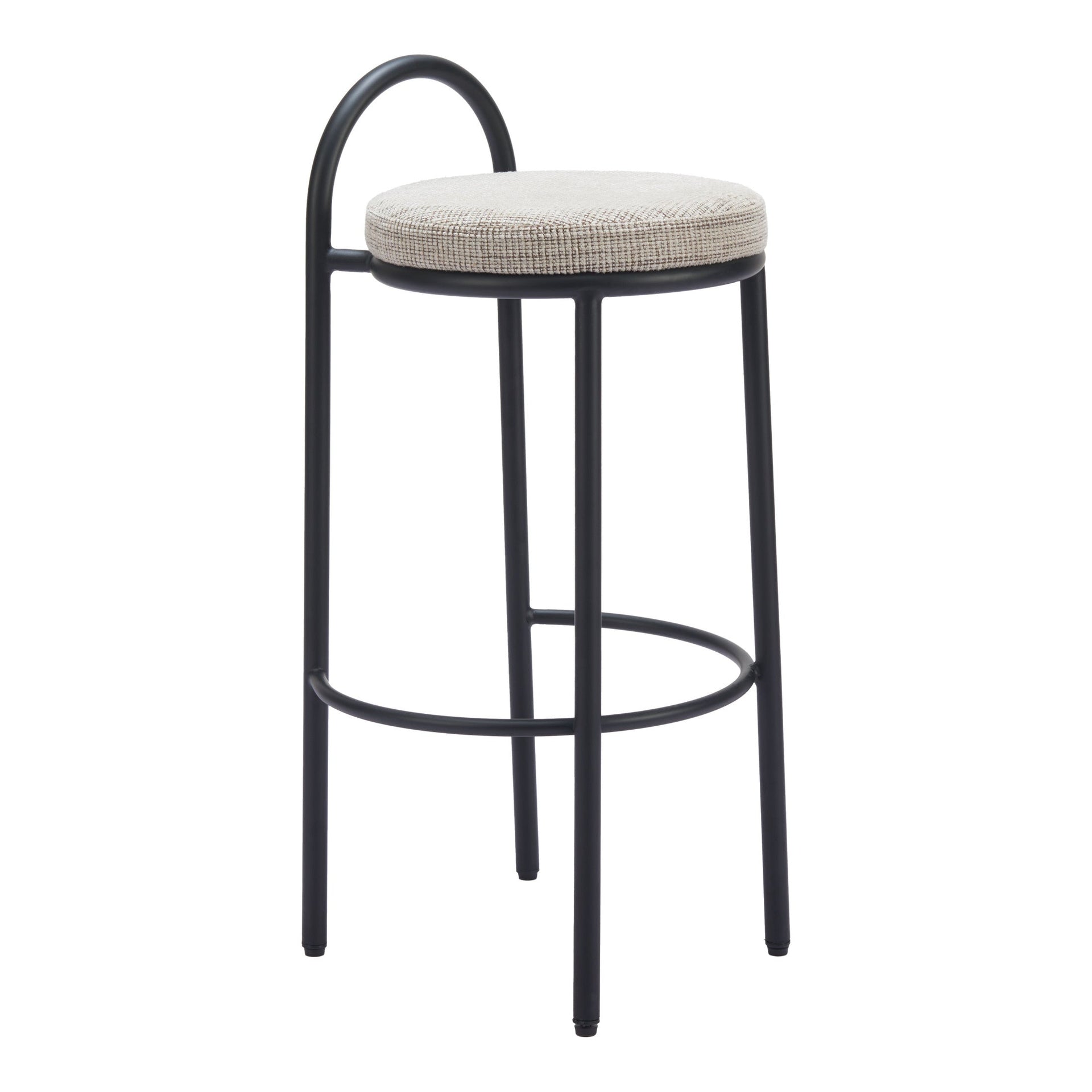 Sisal Barstool (Set of 2) Beige Tweed