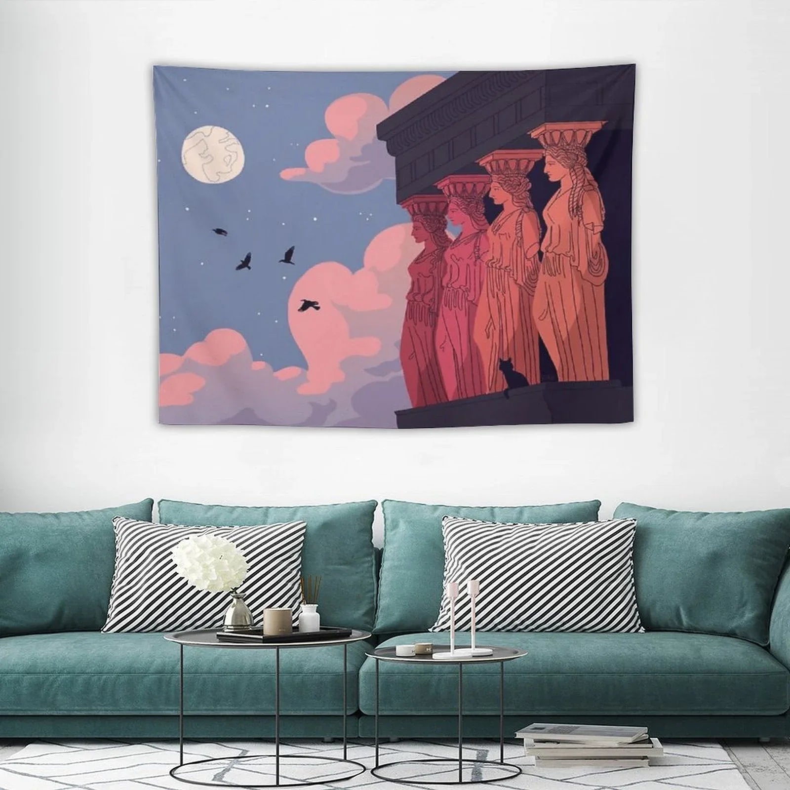 Caryatids at Dusk Tapestry