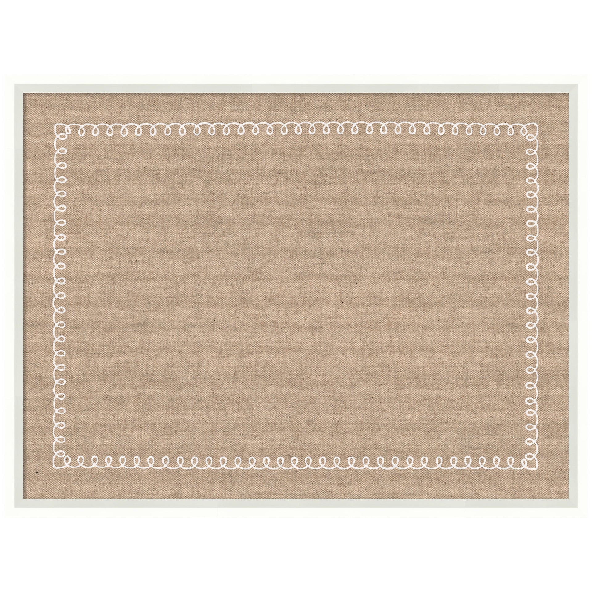Pinboard White Scalloped Edge