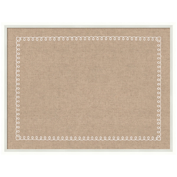 Pinboard White Scalloped Edge