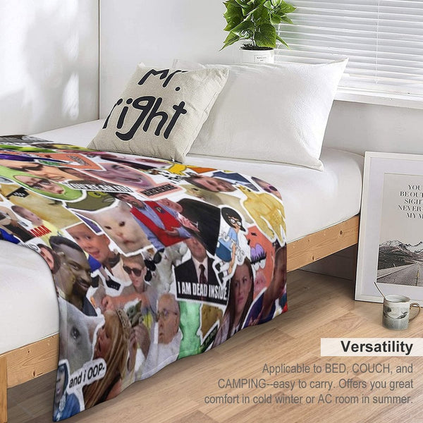 Random Meme Pack Shrink-resistant Throw Blanket