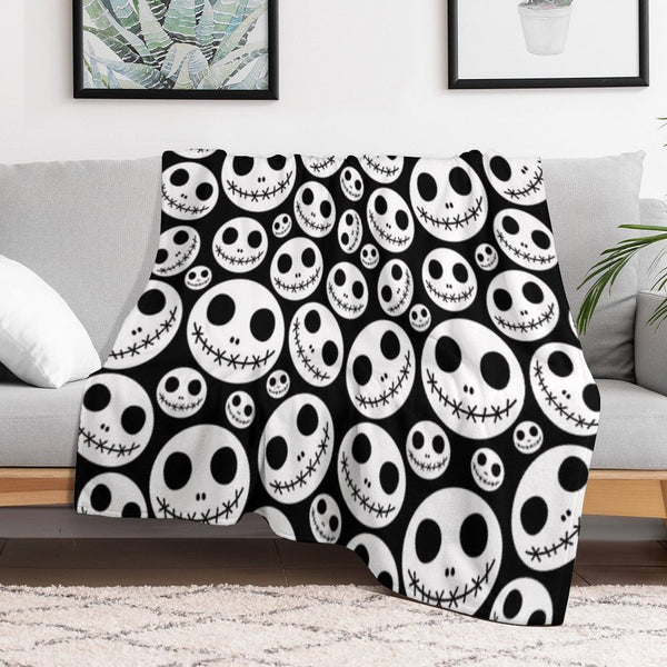 Halloween Skeleton Jack Skellington Pattern Skelington Versatility Throw Blanket