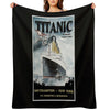 Titanic - Vintage Poster Eco-conscious Throw Blanket