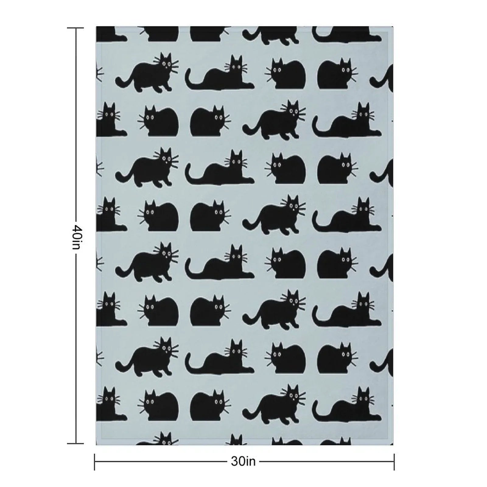 Black Cat Throw Blanket