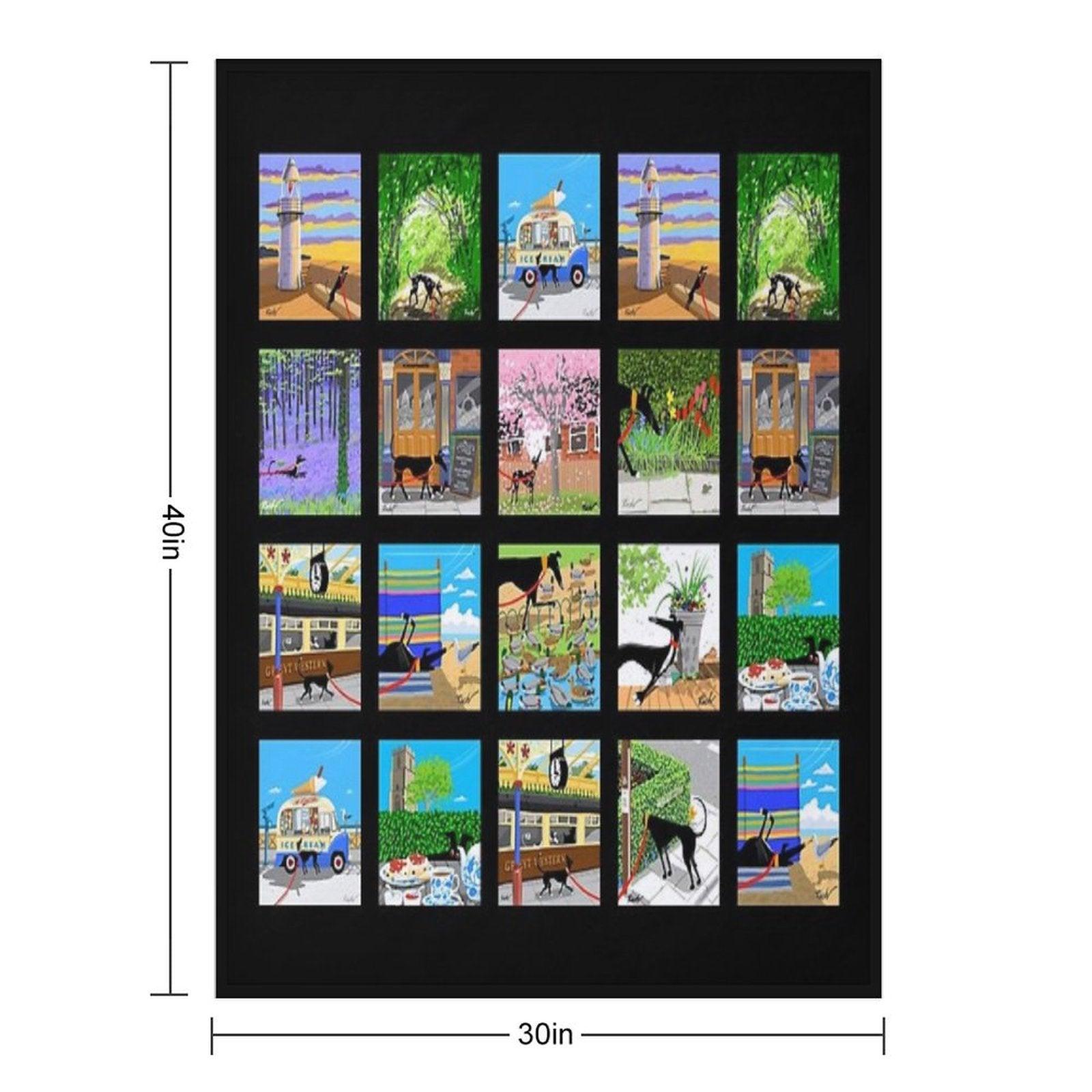 The Lockdown Doodles Set 1 Throw Blanket