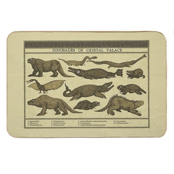 Dinosaurs of Crystal Palace Bath Mat