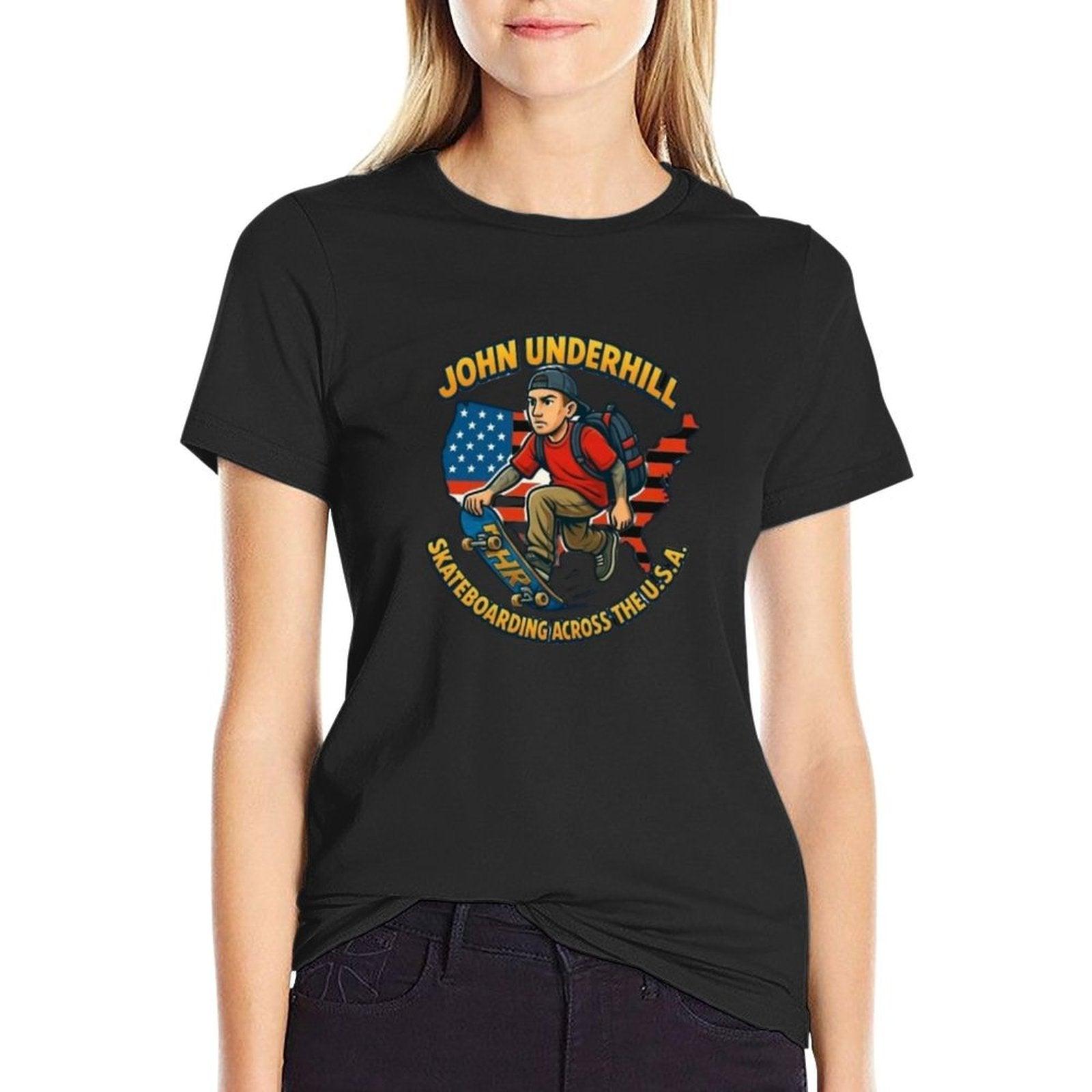John Underhill Skateboarding Across The USA  Breathable T-Shirt