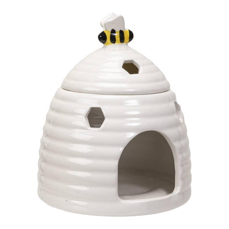 White Beehive Tealight Wax Warmer