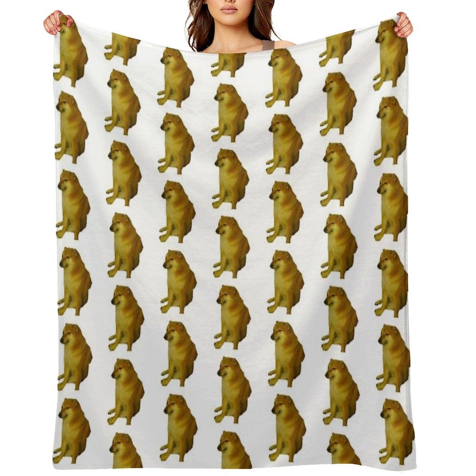 Cheems Throw Blanket