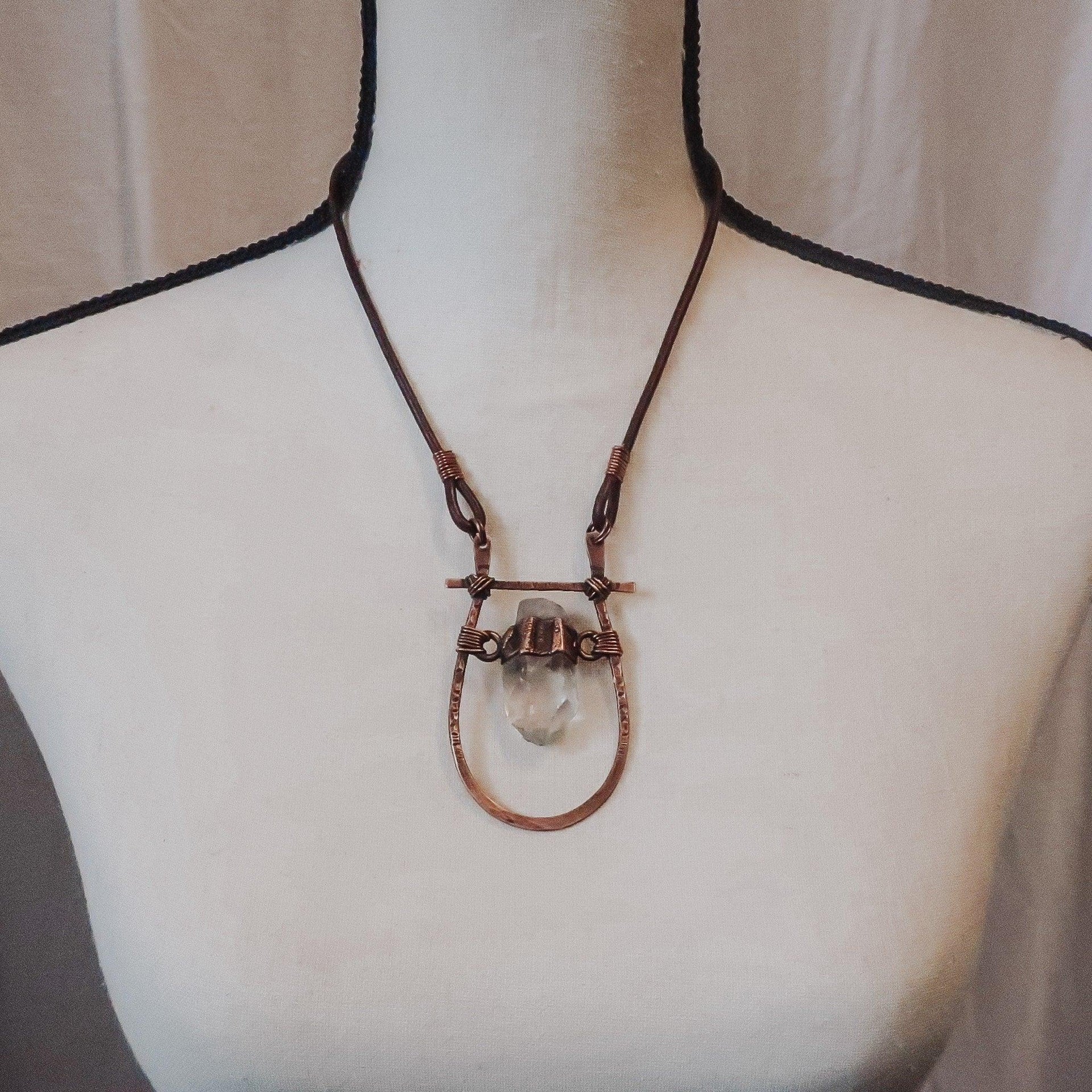 Copper Quartz Statement Necklace For Clarity Calm | By Blackbird & Sage