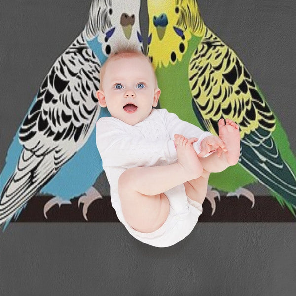 Budgies Machine-washable Throw Blanket