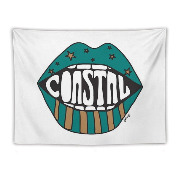 Coastal Carolina Funky Lips Tapestry