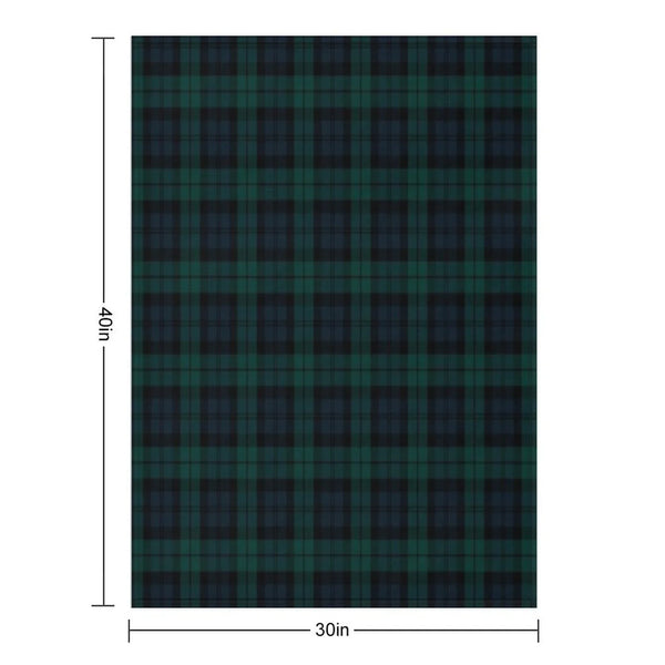Black Watch Tartan Plaid Pattern Throw Blanket