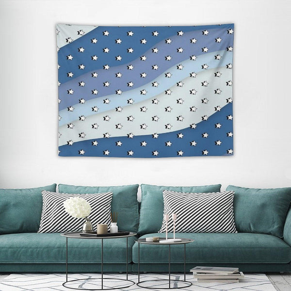 Blue Waves VSCO Stars Tapestry