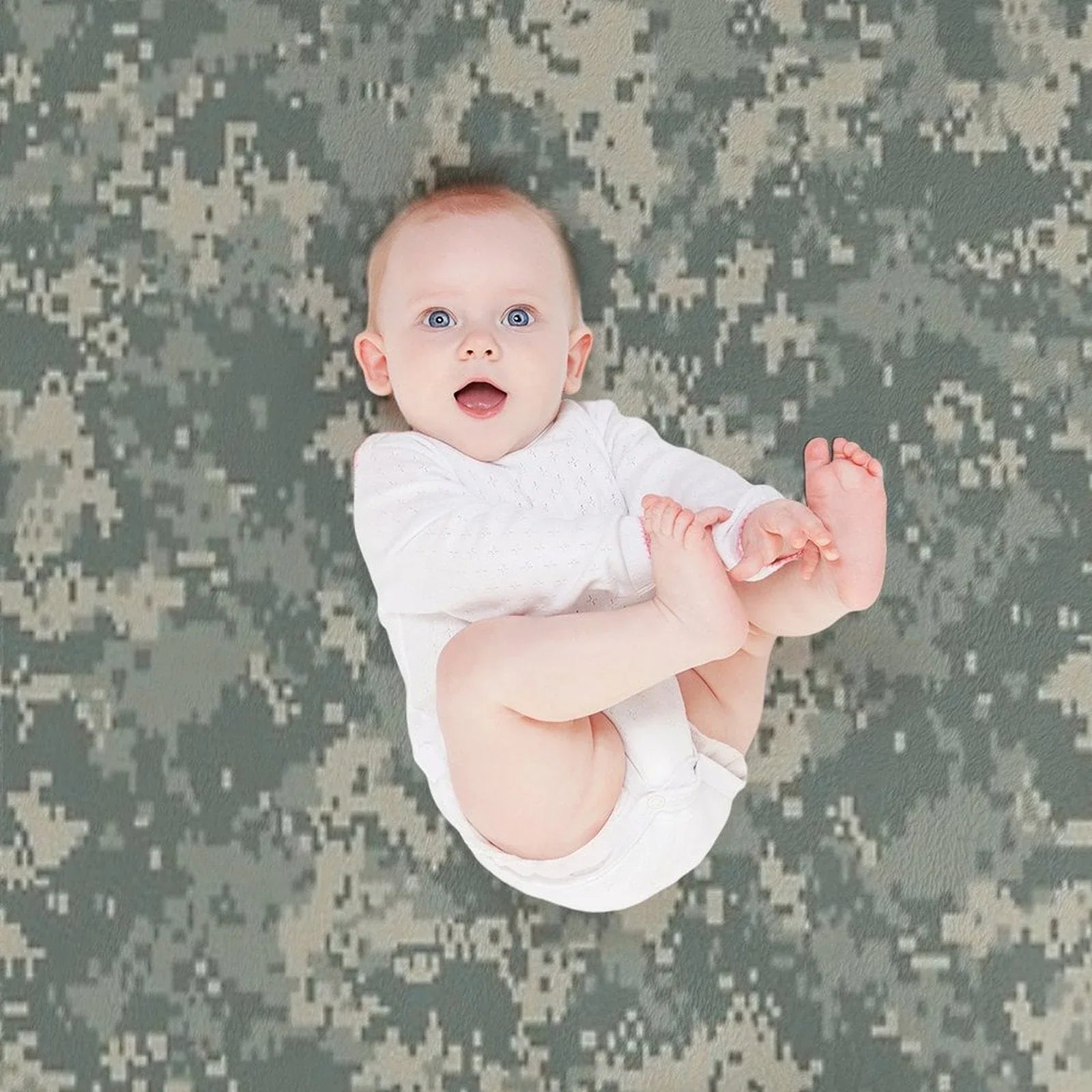 Army ACU Camouflage Throw Blanket