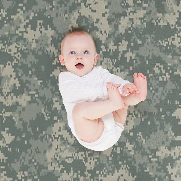 Army ACU Camouflage Throw Blanket