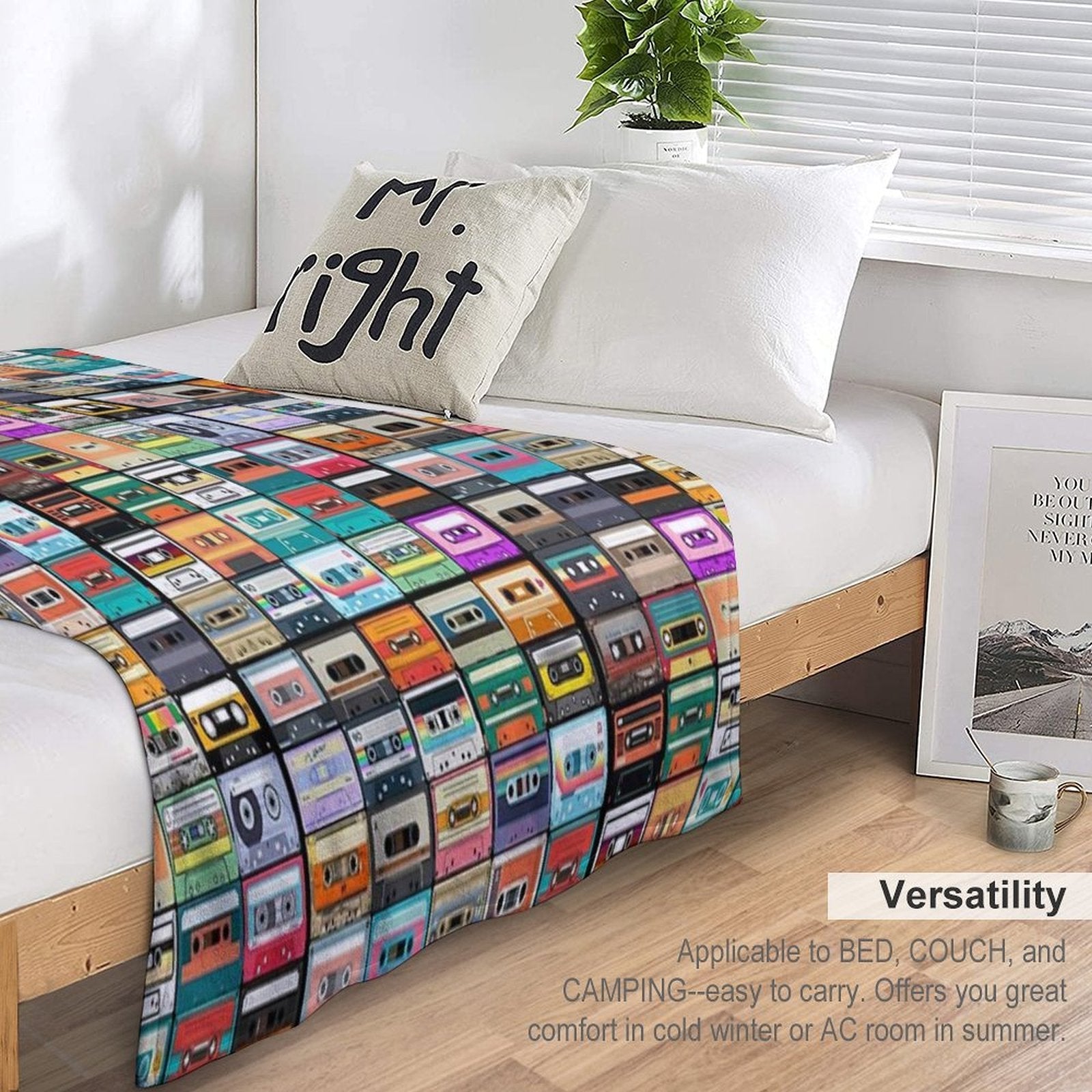 Cassette Tape Velvety-soft Throw Blanket