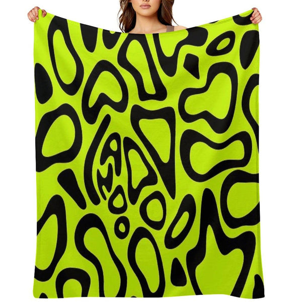 Lando Norris 2024 Helmet Pattern Black Throw Blanket