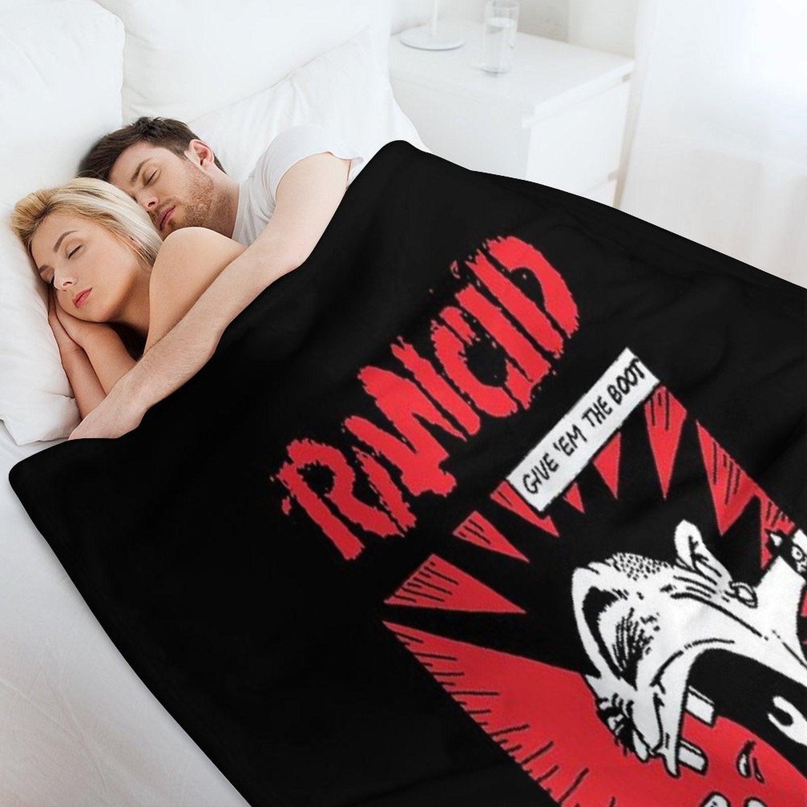 Rancid Rancid Rancid Rancid Rancid Rancid Rancid Throw Blanket