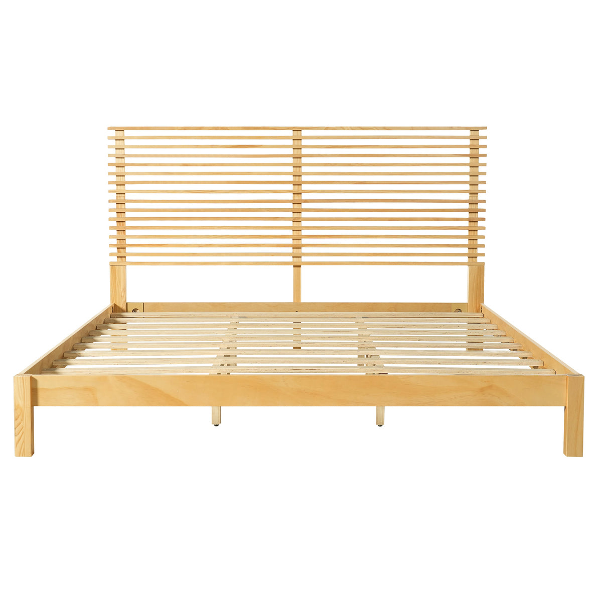 Premium Solid Wood King Size Bed Frame with Headboard
