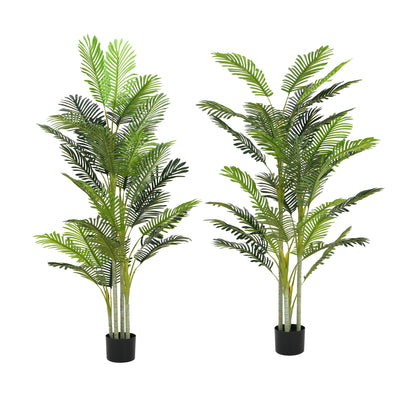 78.5' Artificial Palm Tree With Pot, Set of 2