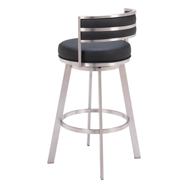 Gimsby Swivel Barstool Black