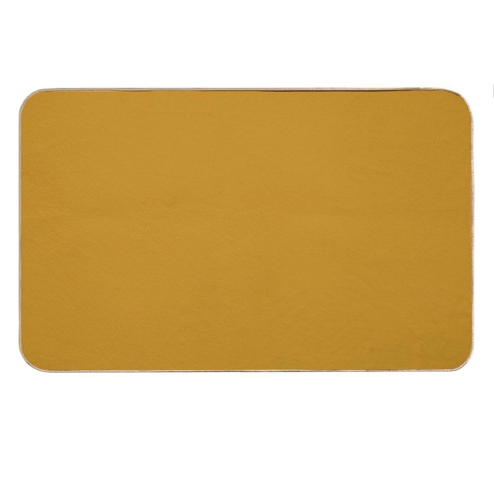 Best Seller Golden Mustard Yellow Solid Color Pairs with Sherwin Williams Auric Gold SW 6692 Bath Mat