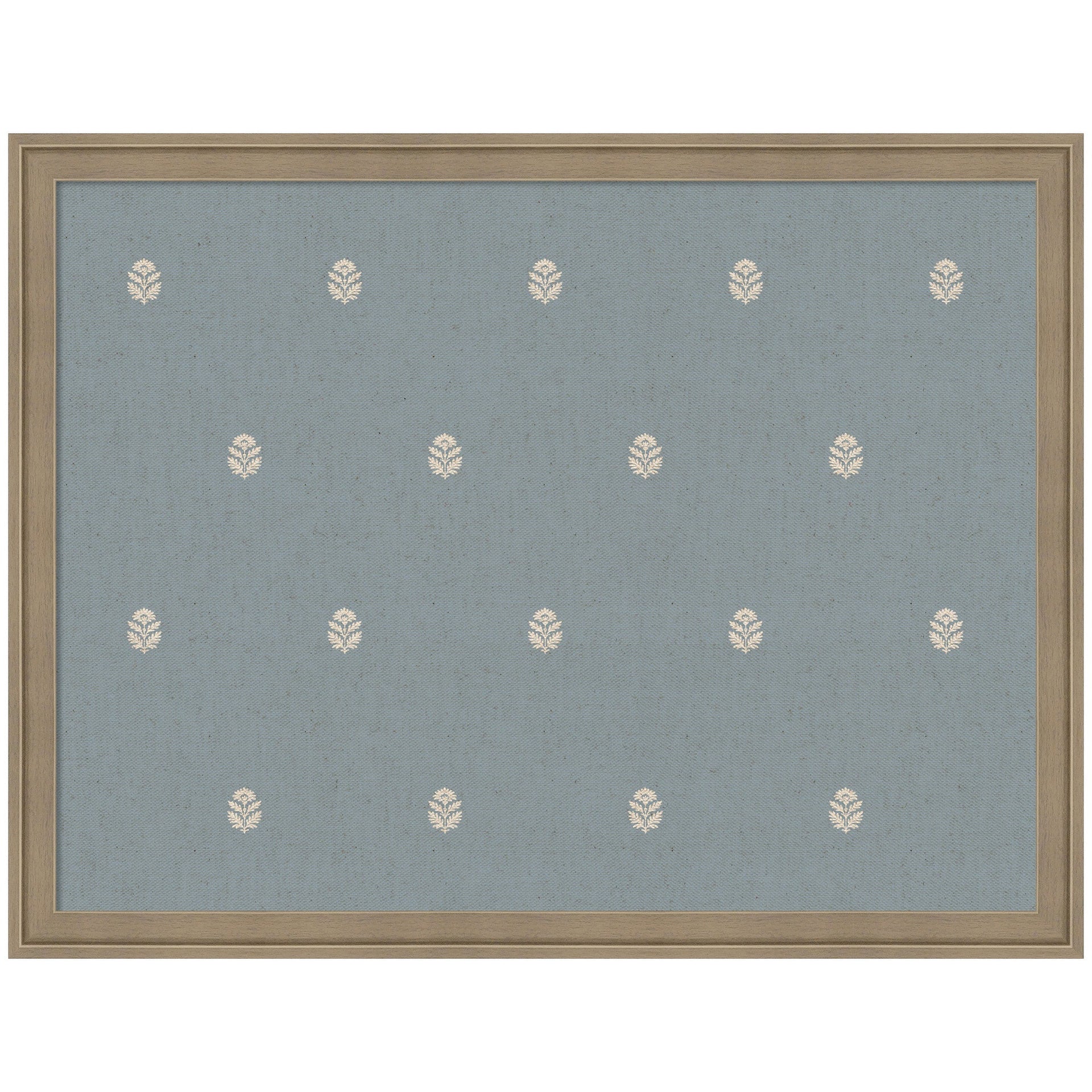 Pinboard Blue Botanical Block Print