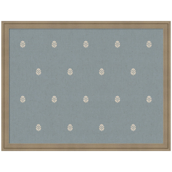 Pinboard Blue Botanical Block Print